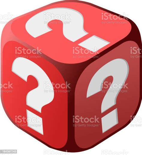 Dice With Question Marks Stock Illustration Download Image Now