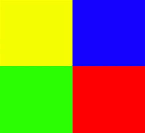 Quad Of Four Colors Free Stock Photo Public Domain Pictures