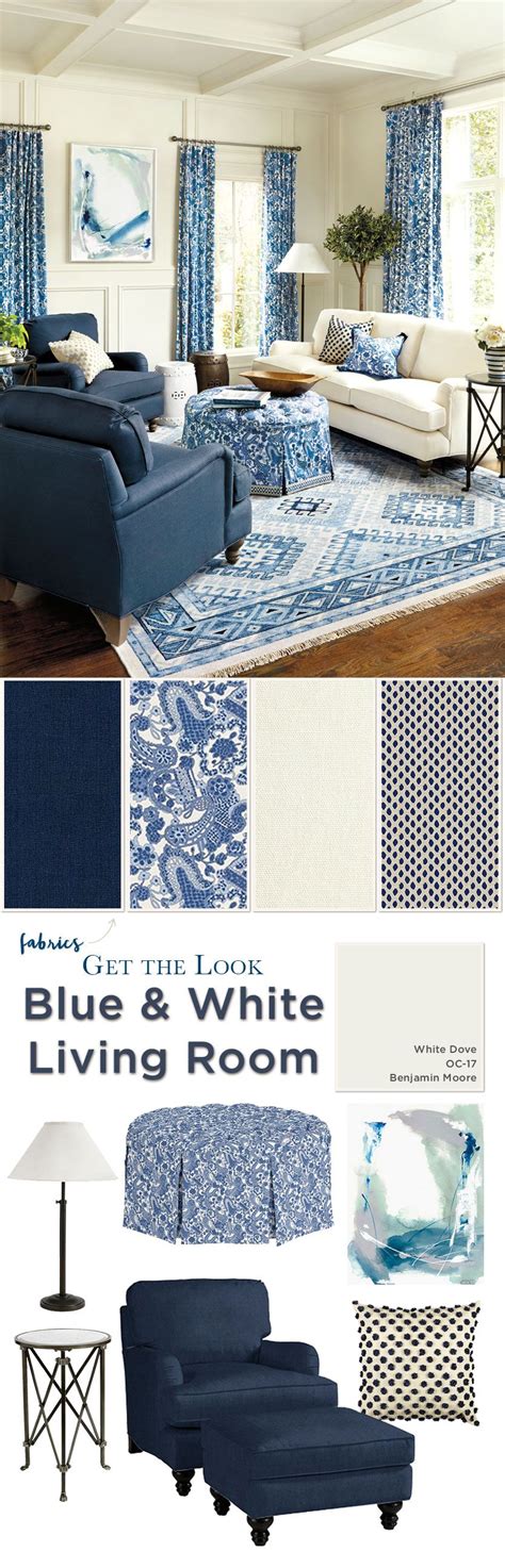How To Decorate A Blue And White Living Room