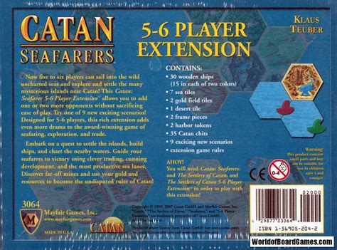 This is an experimental extension to catan map generator (cmg) for the seafarers expansion. Settlers of Catan (4th edition): Seafarers 5-6 Player ...