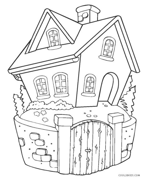 These digital coloring pages for kids and adults are. Free Printable House Coloring Pages For Kids