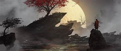 Samurai Lone Fantasy Wallpapers Resolution 4k Published