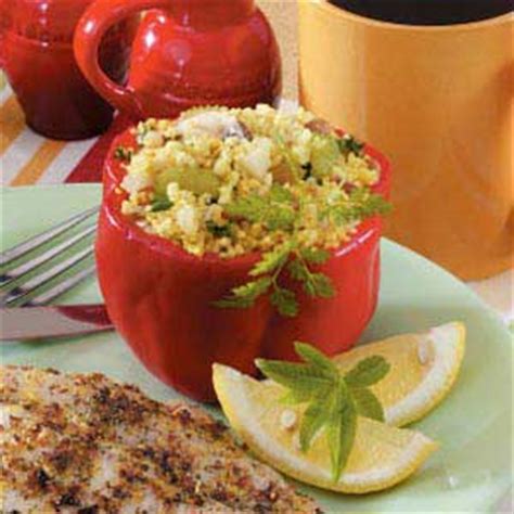 Is it a type of pasta? Couscous Pepper Cups Recipe | Taste of Home