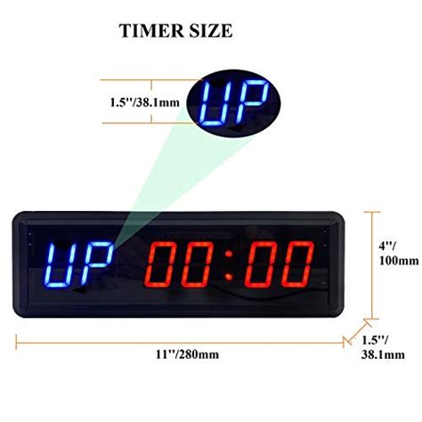 Btbsign Led Interval Timer Count Downup Clock Stopwatch With Remote