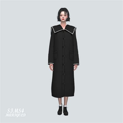 Lovely Sailor Long Coat At Marigold Sims 4 Updates