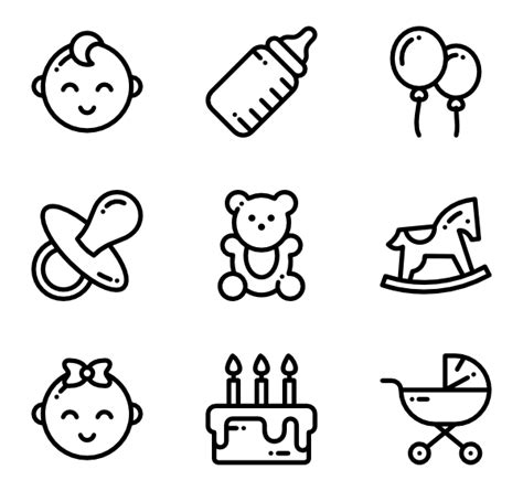 Download 27 baby shower icon packs - Vector icon packs - SVG, PSD ...