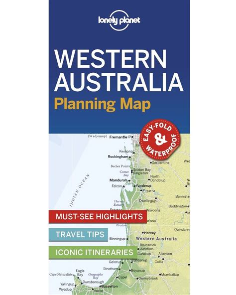 Lonely Planet Western Australia Planning Map By Lonely Planet