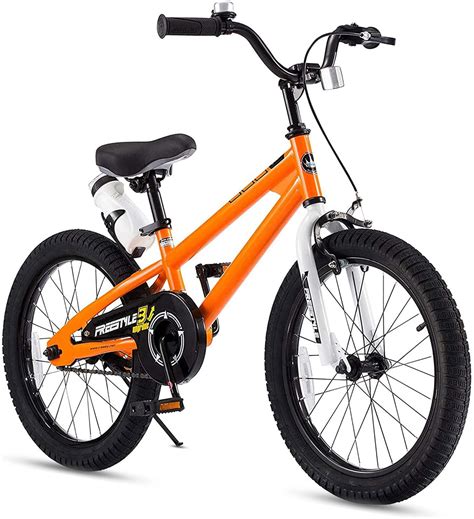 Royalbaby Freestyle Kids Bike 18 In Girls And Boys Kids Bicycle Orange