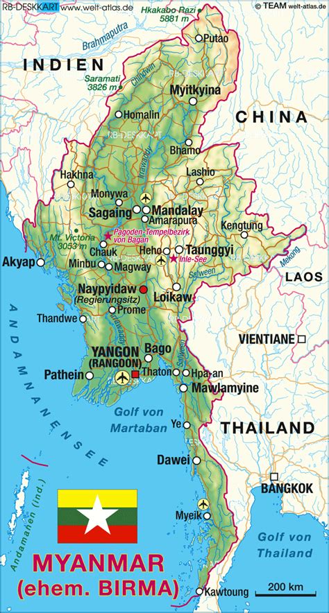 Myanmar Country Myanmar Map Logo Map Of Myanmar Maps Worl Atlas