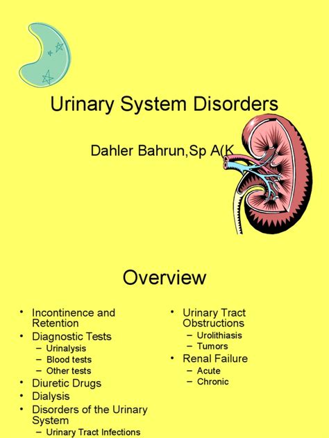 Urinary Tract Disorderspowerpointppt Dialysis Urinary Tract Infection