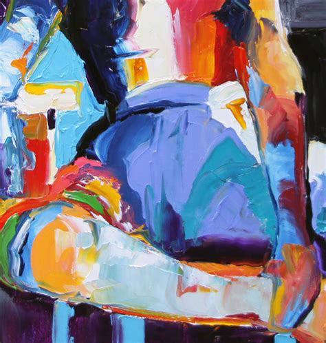 Palette Knife Painters International Exhausted Woman Figurative Oil