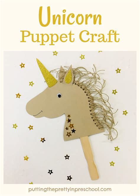 Unicorn Puppet Craft Putting The Pretty In Preschool