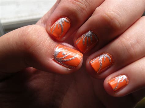 16 Orange Nail Art