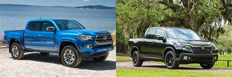 2018 Toyota Tacoma Vs 2018 Honda Ridgeline Which Is Better Autotrader