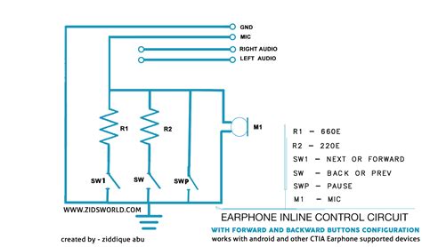 Bluetooth Earphone Circuit Diagram