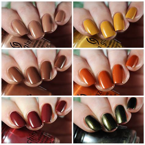 China Glaze Autumn Spice Fall Collection Swatches Review