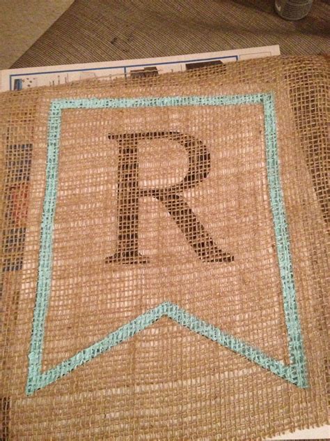 diy spring burlap banner   banner template