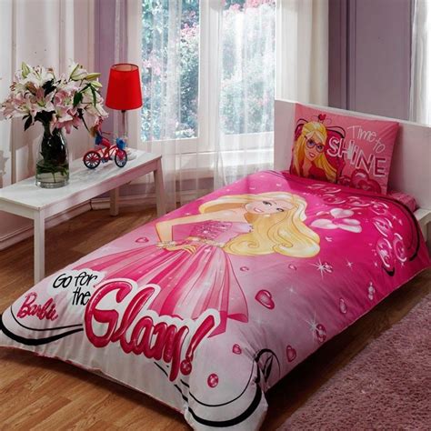 Barbie dream bedding duvet cover set, single/twin 100% cotton. Barbie Glam, Bedding Set, Twin #Tac | Bed, Bedding set ...