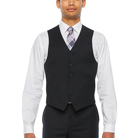 Collection By Michael Strahan Mens Classic Fit Suit Vest Color Black