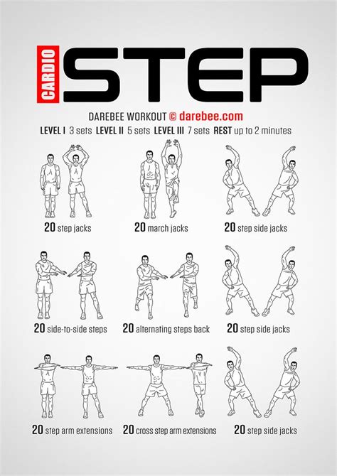 Cardio Step Workout Cardio Workout Plan Step Workout Beginner