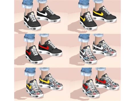 Lazyeyelids Nike Air Force One Recolorspmo The Sims 4 Download