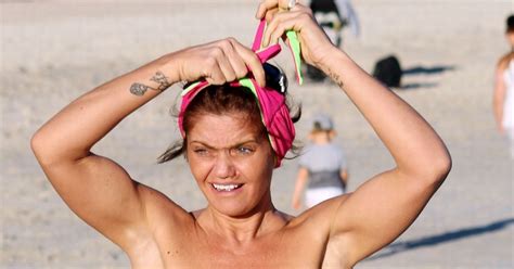 Danniella Westbrook Whips Off Bikini Top To Give An Eyeful Of Her Curvy