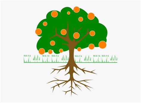 Fruits clipart tree, fruits tree transparent free for download on webstockreview 2019. Lemon Tree Clipart - Apple Tree With Roots , Free Transparent Clipart - ClipartKey