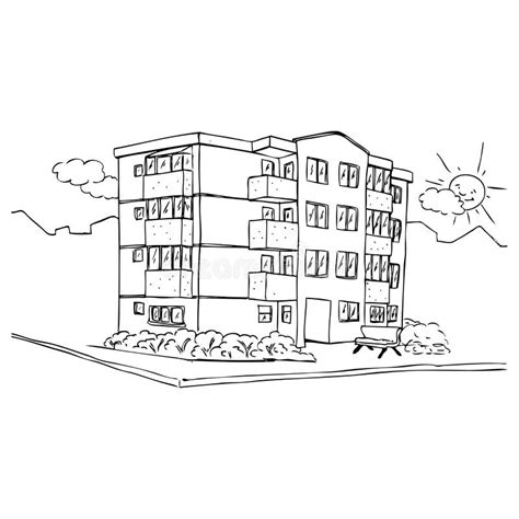 Apartment Building Coloring Pages Coloring Pages