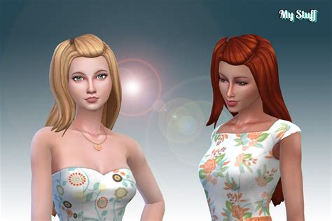 Mystufforigin Liliana Hair Retextured For Girls Sims Hot Sex Picture
