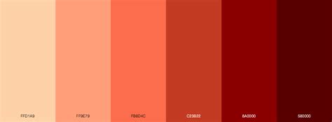 22 Attractive Red Monochromatic Color Palettes Blog