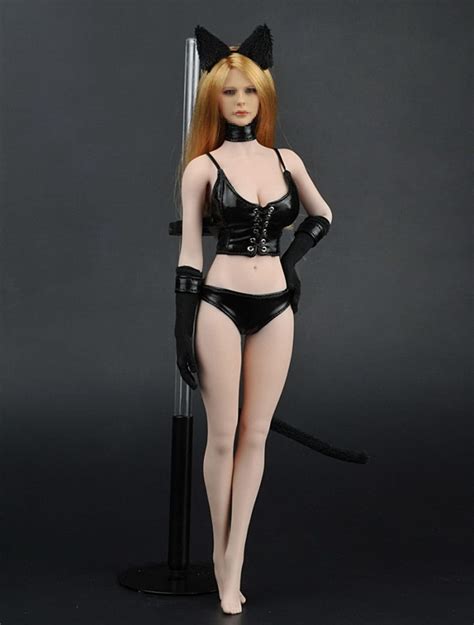 Buy Cnmhg 16 Scale Action Figure Female Doll Clothes Sexy Cat Girl Costume Set Applicable To