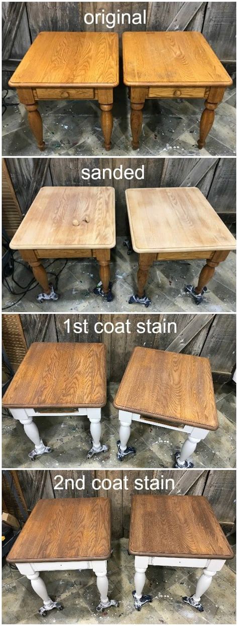 How To Apply Wood Stain For An Amazing Table Refinish Refinishing