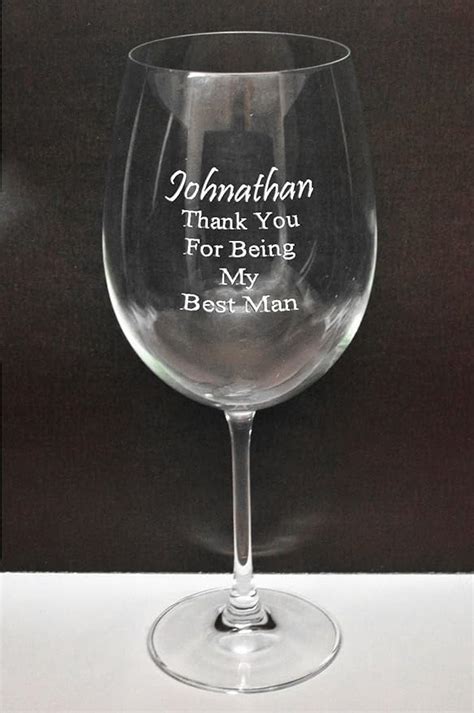 Personalised Giant Wine Glass Holds A Full Bottle Of Wine Any Message Engraved Uk