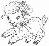 Broderie Jamboree Juvenile Paques Redwork Ostern Lambs Hudsonsholidays Moutons Sampler Scissors Broderies Yourembroideryguide Points sketch template