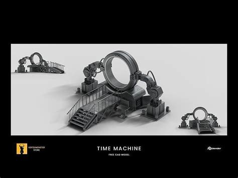 Time Machine Free 3d Model Cgtrader