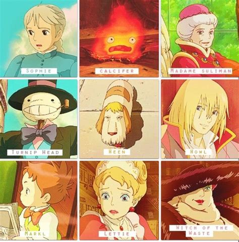 Characters Howls Moving Castle Studio Ghibli Art Howl And Sophie
