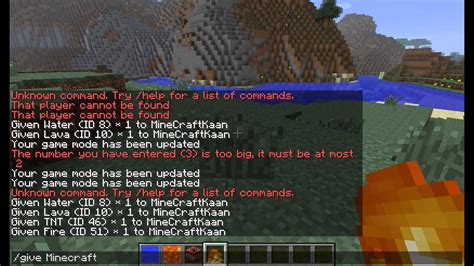 Minecraft All Cheats Commands Youtube