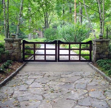 You can use this cad file, cad symbol, cad drawing, or cad block for front elevation of your house plan. Top 60 Best Driveway Gate Ideas - Wooden And Metal Entrances