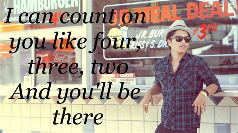 Both things are penalized with some life. Bruno Mars - Count On Me (Lyrics) - YouTube