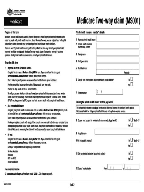 Medicare Claim Form Fill Out Sign Online DocHub