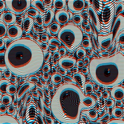 Trippy Eyes On Loop Art Print By Pahagh X Small Surreal Art