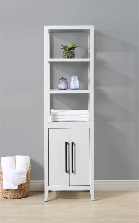 Wade Logan Alsup Solid Wood Freestanding Linen Cabinet And Reviews Wayfair