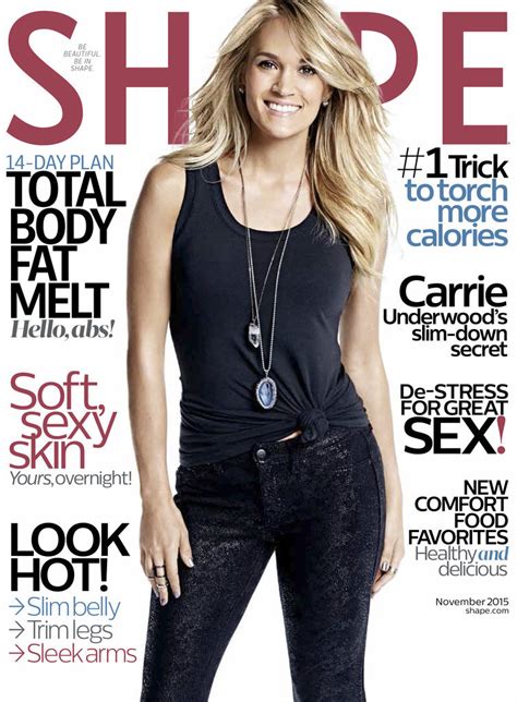 Carrie Underwood Shape Magazine November 2015 Popsugar Fitness
