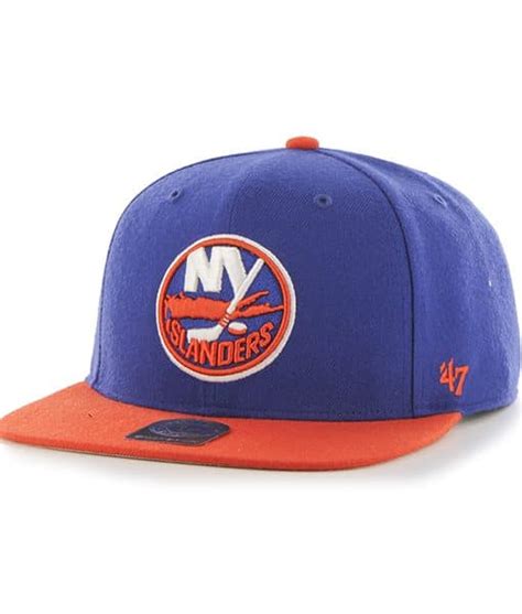 New york islanders adjustable hat, islanders adjustable cap. New York Islanders Sure Shot Two Tone Captain Royal 47 Brand Adjustable Hat - Detroit Game Gear