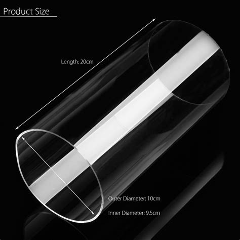 4 Inch Clear Acrylic Lucite Tube 4 Od 3 34 Id Diameter