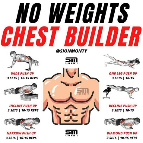 Chest Builder Workout Chest Workout At Home Gym Workout Chart Chest Workouts