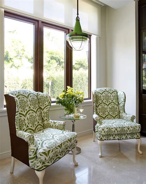 Titanchair.com has been visited by 10k+ users in the past month Green pendant light complements white-and-green fabric on ...