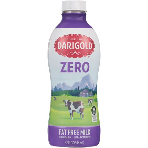 Darigold Fat Free Milk 1 Quart 32 Fl Oz