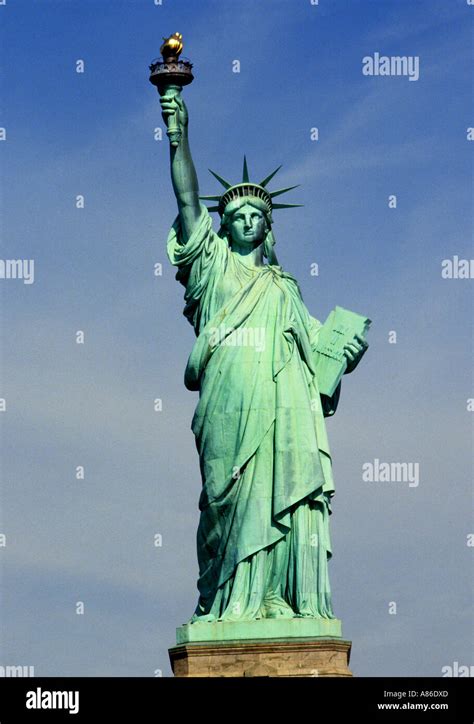 Statue De La Liberté New York Manhattan Icône Symbole Photo Stock Alamy