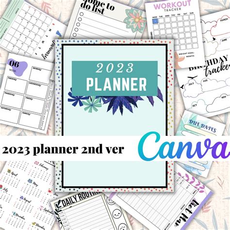 Canva 2023 Planner Templates Printable And Editable On Canva Etsy France